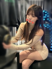 「19歲清純學生妹！米色露肩包臀裙 長髮甜美 C杯細腰 高CP值正妹」